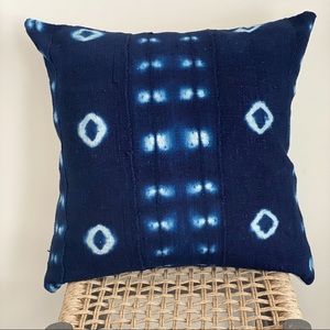 Indigo Mudcloth Pillow Cover